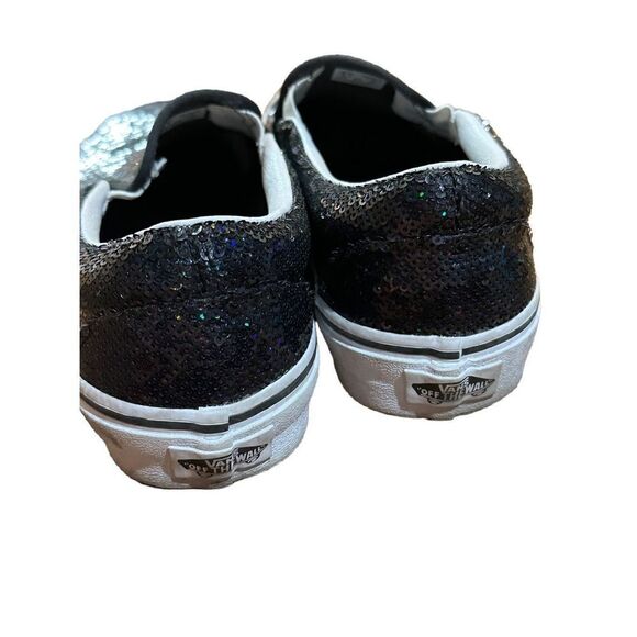 VANS OTW Black Sequin Slip On Skating Casual Shoes Sneakers Women's 5.5 - Picture 10 of 10